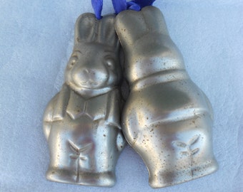 Vintage Two-Sided Bunny Chocolate Mold