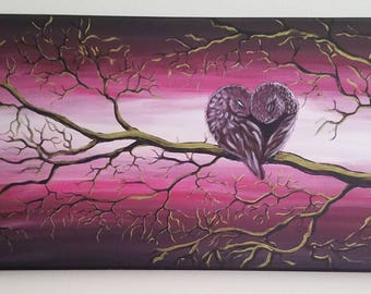 Lovebirds original painting