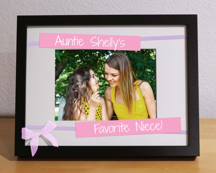 Niece Gift FAVORITE NIECE Auntie Niece Gift Custom Frame