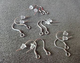 Stainless steel 316, 18 x 17 mm, hole: 2 mm - 10 hooks + Stoppers