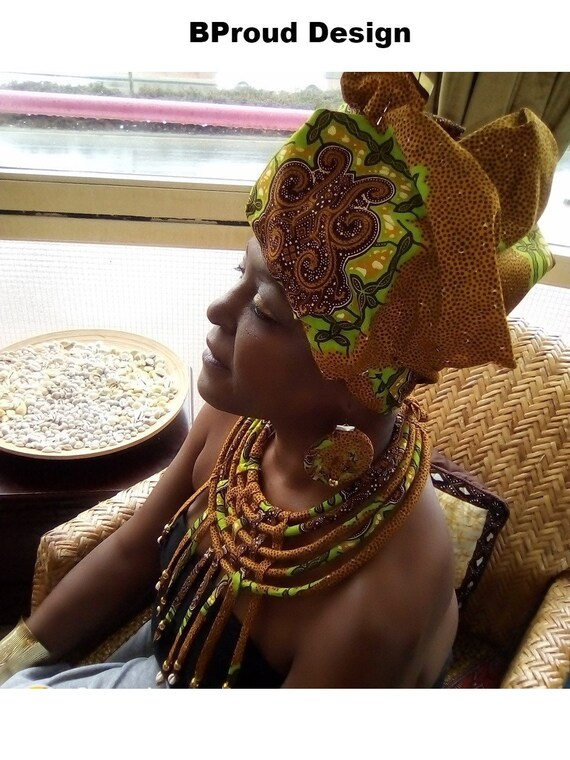 ANKARA NECKROPE + EARRINGS