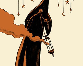 Halloween Blessing 12" x 18" Signed Art Print by Rhode Montijo