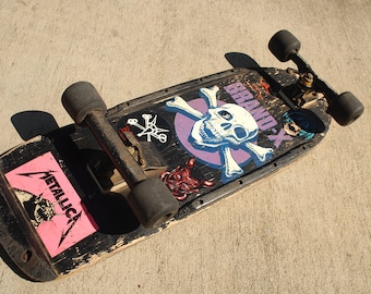 Kickass!!!!!! BRAND X KNUCKLE HEAD skate board. vintage 1980s.