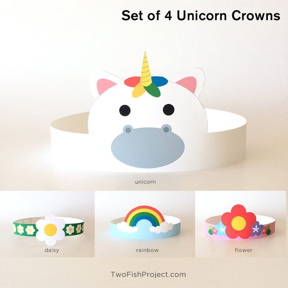 rainbow and unicorn birthday party hatheadbandcrowncostume