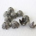 Antiqued Silver Ox Flower Petal Leaf Plated Bead Cap Vintage Style 8mm bcp0031 (8)