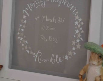 Newborn baby - birth details