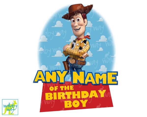 WOODY Toy Story Birthday Printable Iron On Transfer or As Clip