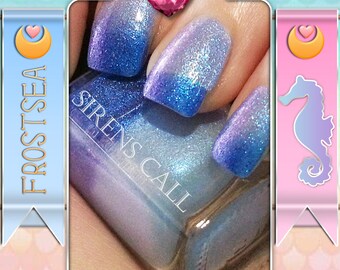 Frostsea - Thermal Blue and Pearl polish