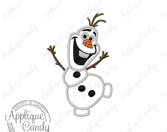 Mini Frozen Snowman Applique Machine Embroidery Design 1.5x2.5 2x3.25 Perfect for Bows 0laf INSTANT DOWNLOAD