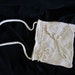 Vintage shoulder bag crochet detail Aged Ivory tone