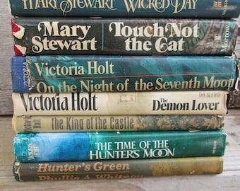 Vintage Lot Gothic Romance Books, Classic Novels Victoria Holt Mary Stewart Phyllis Whitney