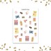 Junk Food- Erin condren planner stickers, happy planner stickers, recollections planner stickers, kikki k stickers, food stickers