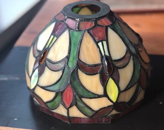 Stained Glass Leaded Lamp Shade Tiffany Style