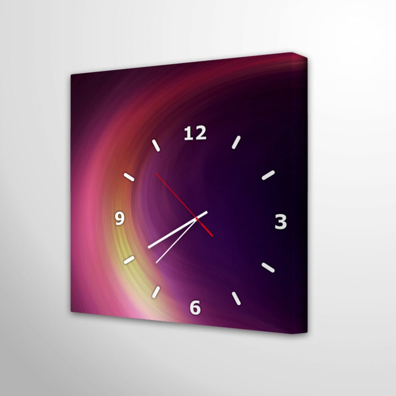 Wall Clock Canvas Retro Art Decoration Unique Modern Kitchen