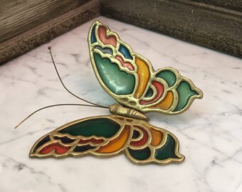 Art Deco Brass Butterfly