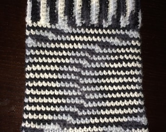 Crochet ipad cover, tablet cover, ipad cozy, tablet cozy, zebra print