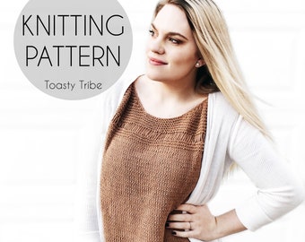 California Dreamer Knitting Pattern/ Garment Pattern/ Knit shirt/ DIY Knit Shirt/ Spring Style