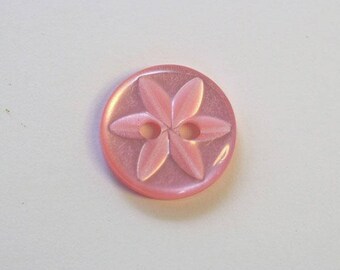 11 mm x 20 Dark Rose 2 holes - 001606 star button