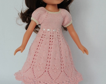 Pink BELLA DRESS for Paola Reina, Hearts For Hearts or Corolle Les Cheries