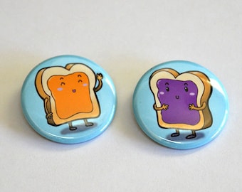 Peanut Butter and Jelly Button