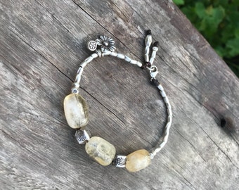 SUNSHINE WITHIN BRACELET - Karen Hill Tribe Silver - Citrine Beads