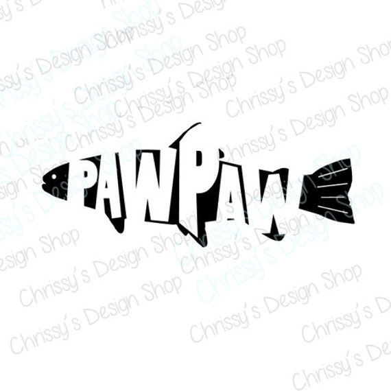 Download Pawpaw svg silhouette download / Papa svg / Pawpaw fishing svg