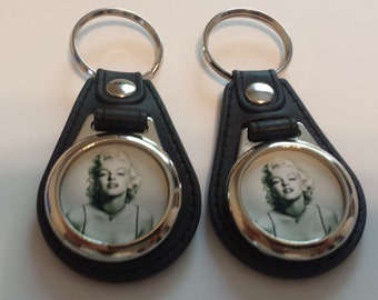 Marilyn Monroe 2 keychain fobs