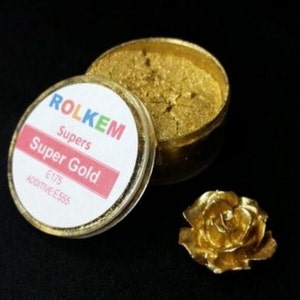 Gold Metallic Super Dust By Rolkem Gold Highlighter Dust DUS216