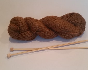 Medium Fawn Alpaca Yarn - approx 200 yds