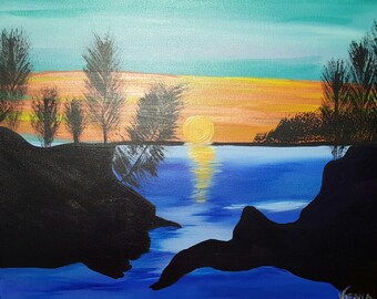 Blue Waters with horizon