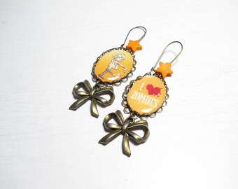 Earrings Freakshow - I love Zombies