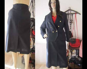 Vintage 80s costume costume skirt Blazer high waist Delmod M