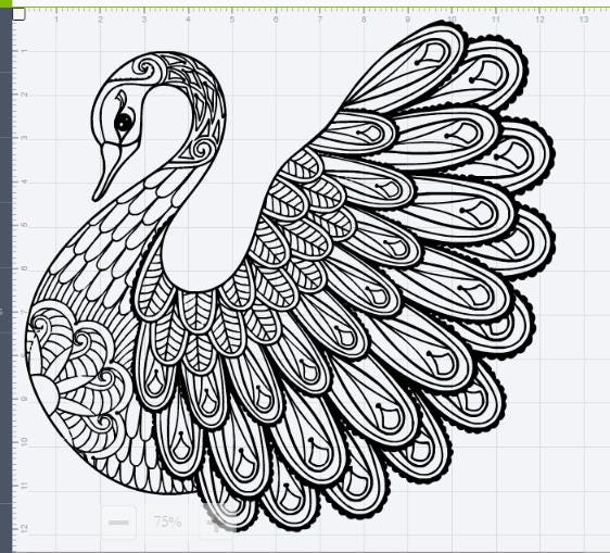 Download Mandala Swan Design SVG EPS DXF Studio 3 Cut File from ...