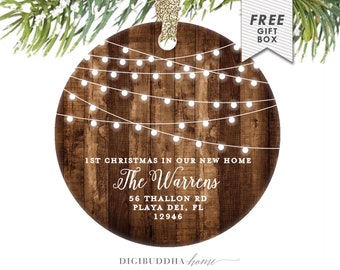First Christmas in our New Home Ornament, First Christmas in Our Home Christmas Ornament Personalized New Home Gift for Couple, Our Home