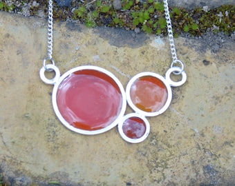 hot oranges bubble pendant