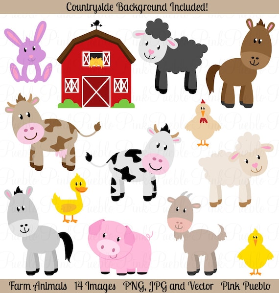 Farm Animals Clipart Farm Animals Clip Art Barnyard Clipart