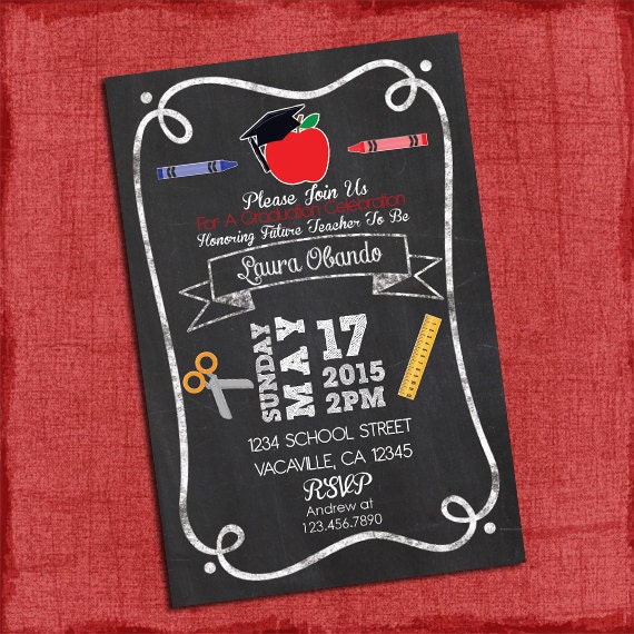 Teacher Party Invitations 3