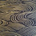 Black & Metallic Gold Wave Print on Black ~ Andover ~ 100% Quilt Shop Quality Cotton ~ Sold BTY, Out of Print