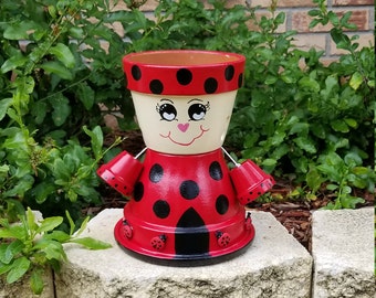 Ladybug planter | Etsy