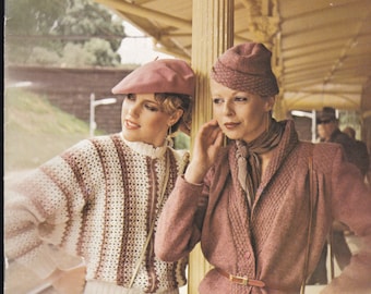 Paton's Knitting Pattern No 586 Ladies Caressa (Vintage 1970s), Jumpers, Sweaters, Cardigans, Jackets