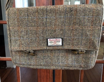 Harris Tweed Hand Woven Mary’s Collection Messenger Bag