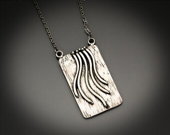 Endless - Textured Sterling Silver necklace