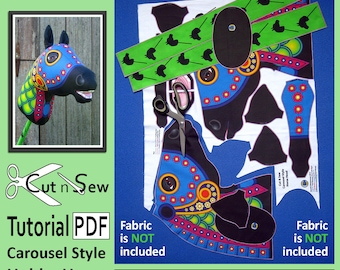 Cut n Sew Carousel Style Hobby Horse Sewing Tutorial