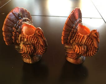 Thanksgiving Wax Candle Turkeys