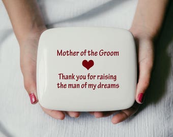 Mother-of-the-Groom-Gift-from-Bride | Keepsake Box | Mother-of-the-Groom | Wedding Favors | Trinket Box from my Charleston, SC Studio