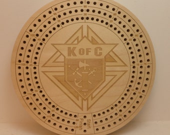 Knights of Columbus Cribbage Board