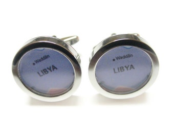 Libya Map Cufflinks