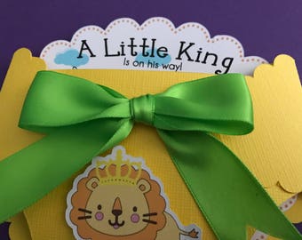 Our Little King - Diaper invitation