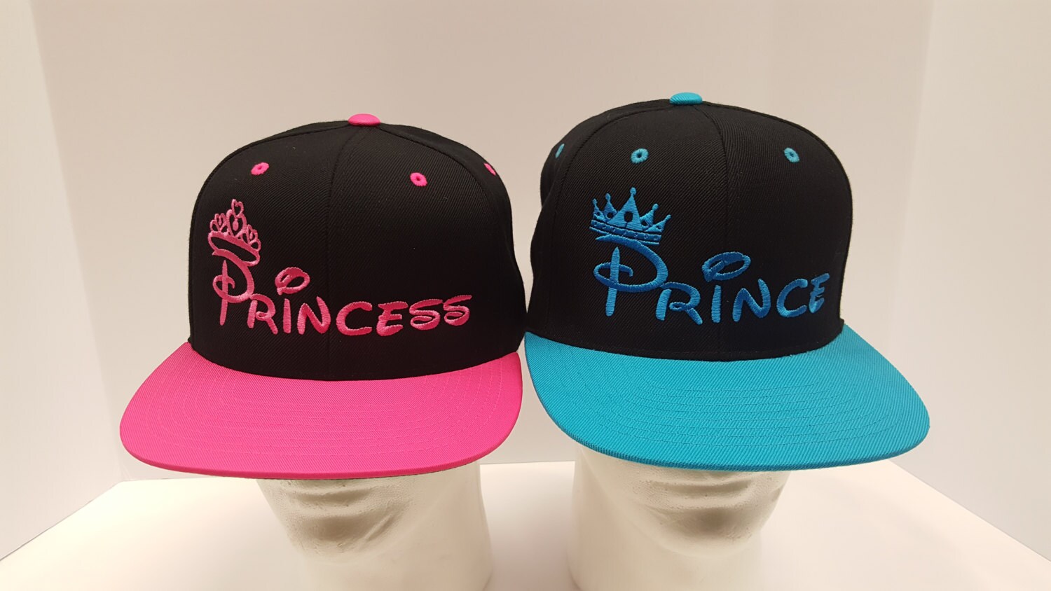 Prince and Princess Hats. Couple Hats. Love Caps Matching