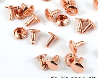 Rivets, Double Cap Rivets, Doubled Capped Rivets, Copper Rivets, Emmaline Bags Rivets, small rivets